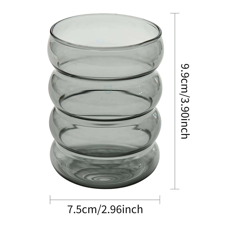 Corrugated Glass Cup Coffee Milk Cup 300ml-350ml