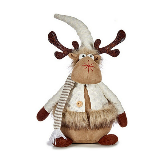 Christmas Reindeer Brown White 15 x 43 x 19 cm LOW AVAILABILITY