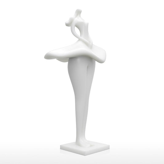 Skirt Girl 3D Printed Sculpture Elegant Model For