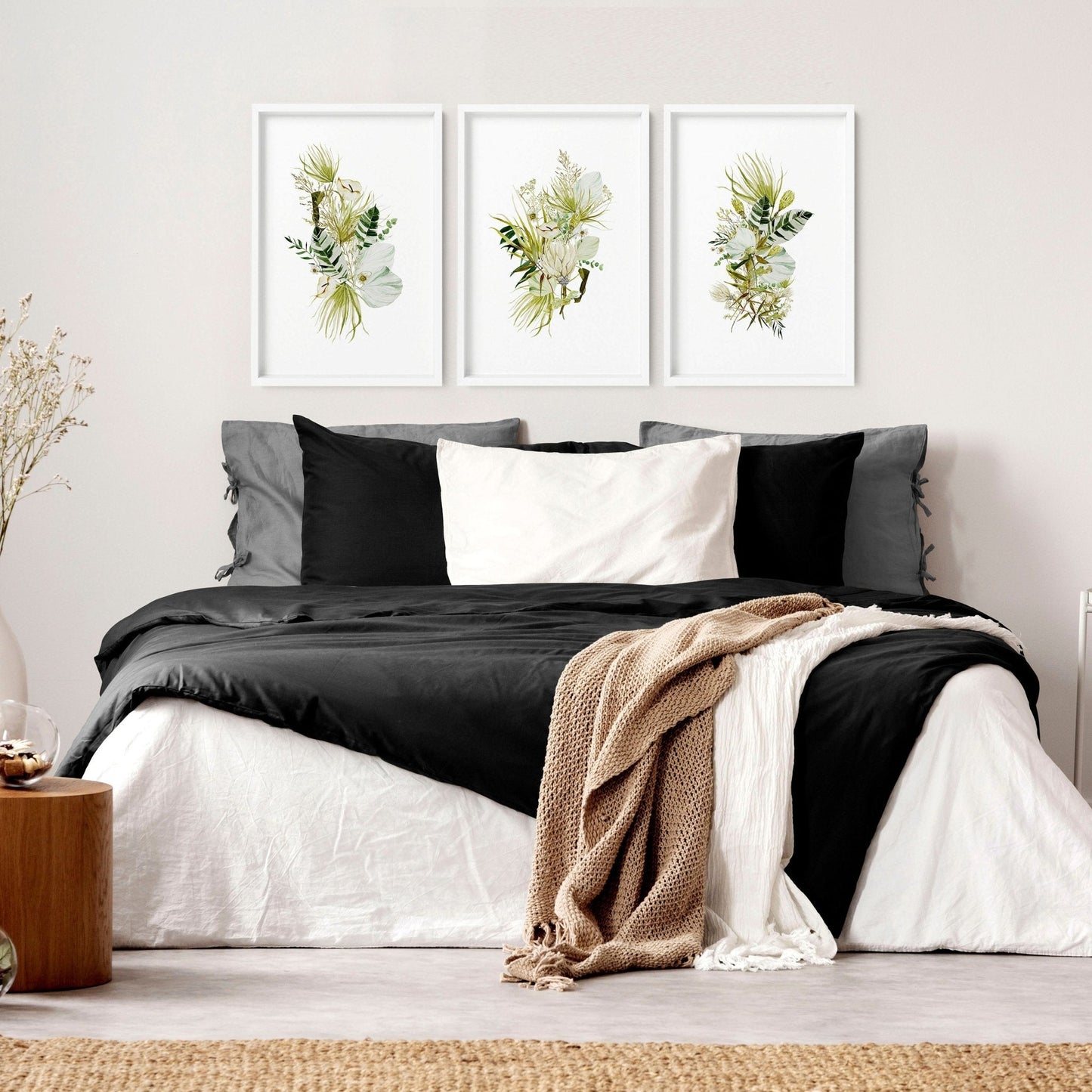 Farmhouse decor bedroom | set of 3 wall art prints