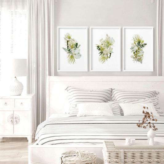 Farmhouse decor bedroom | set of 3 wall art prints